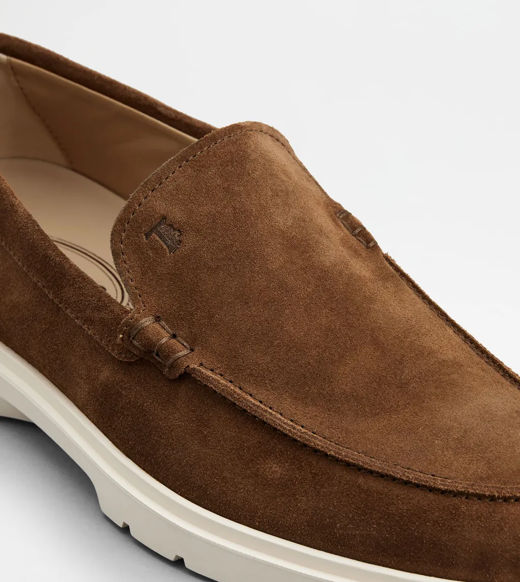 Logo Embossed Slip-On Loafers