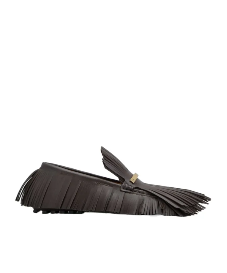 Fringed Slip-On Loafers