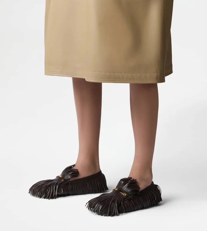 Fringed Slip-On Loafers