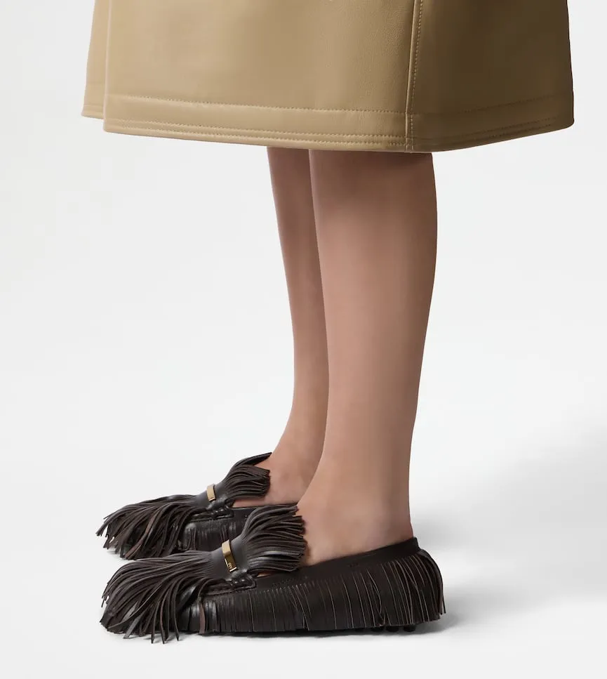 Fringed Slip-On Loafers