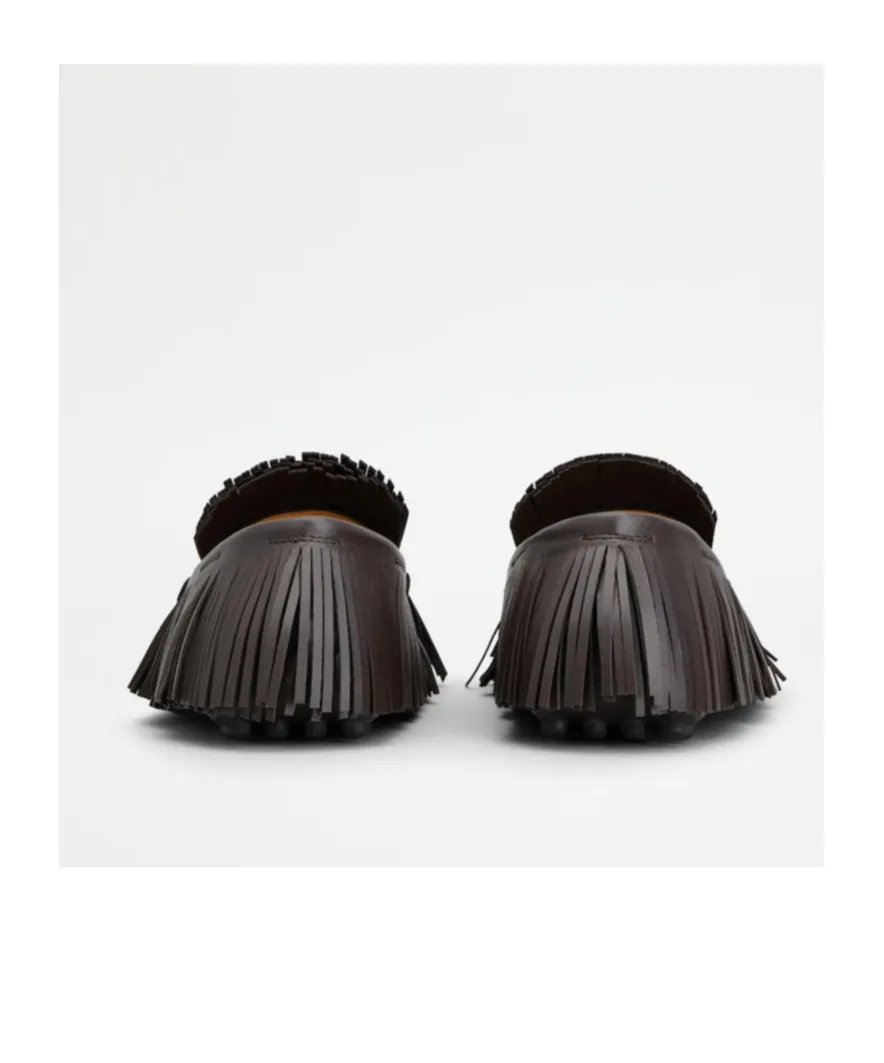 Fringed Slip-On Loafers