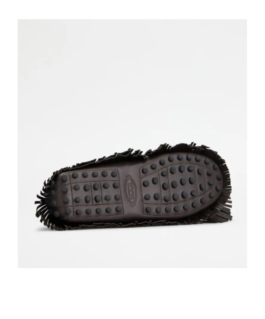 Fringed Slip-On Loafers