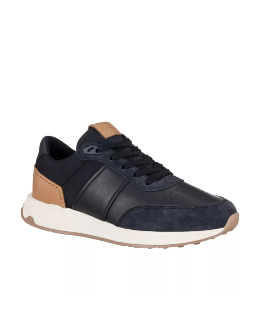 Panelled Lace-Up Sneakers