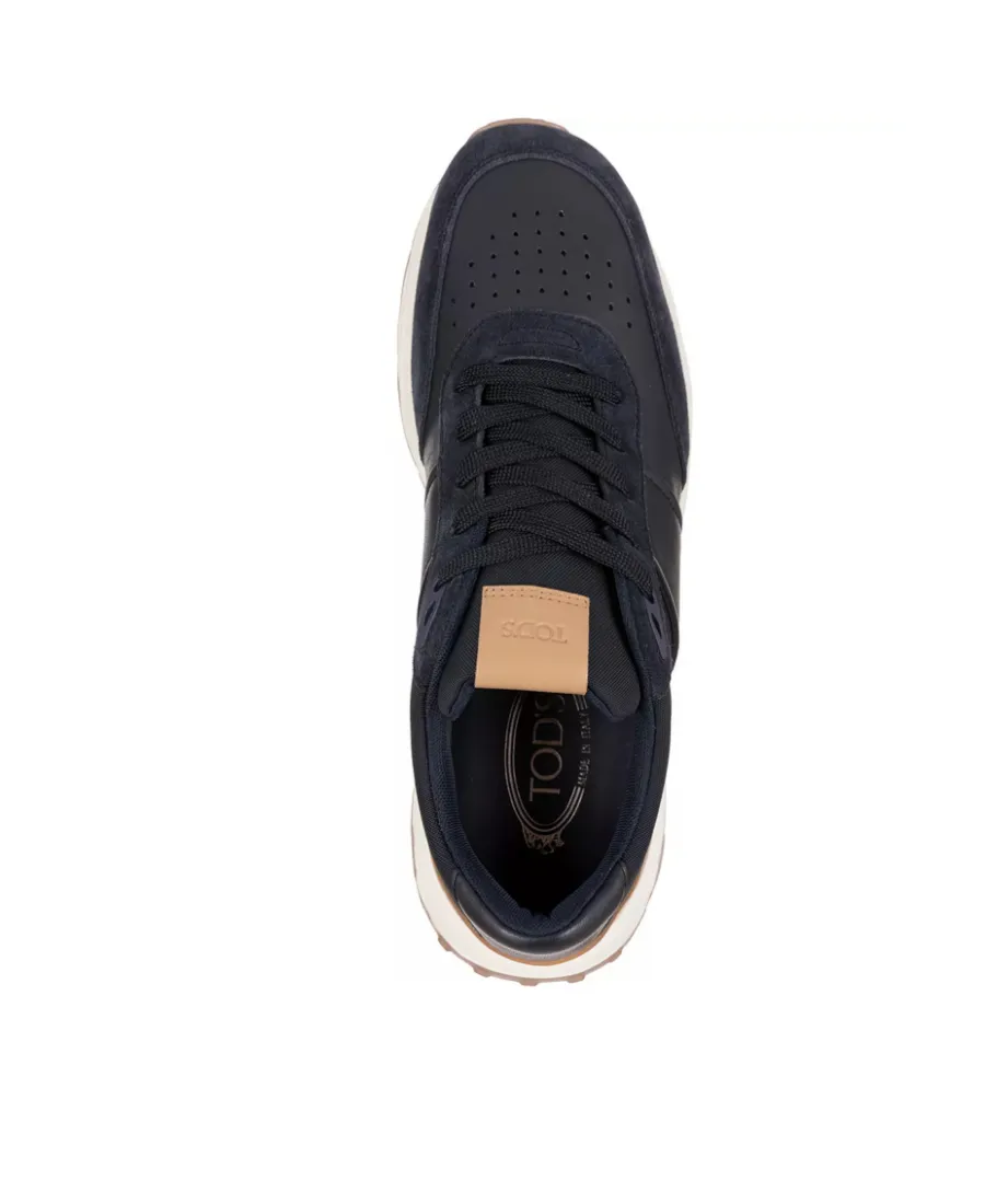 Panelled Lace-Up Sneakers