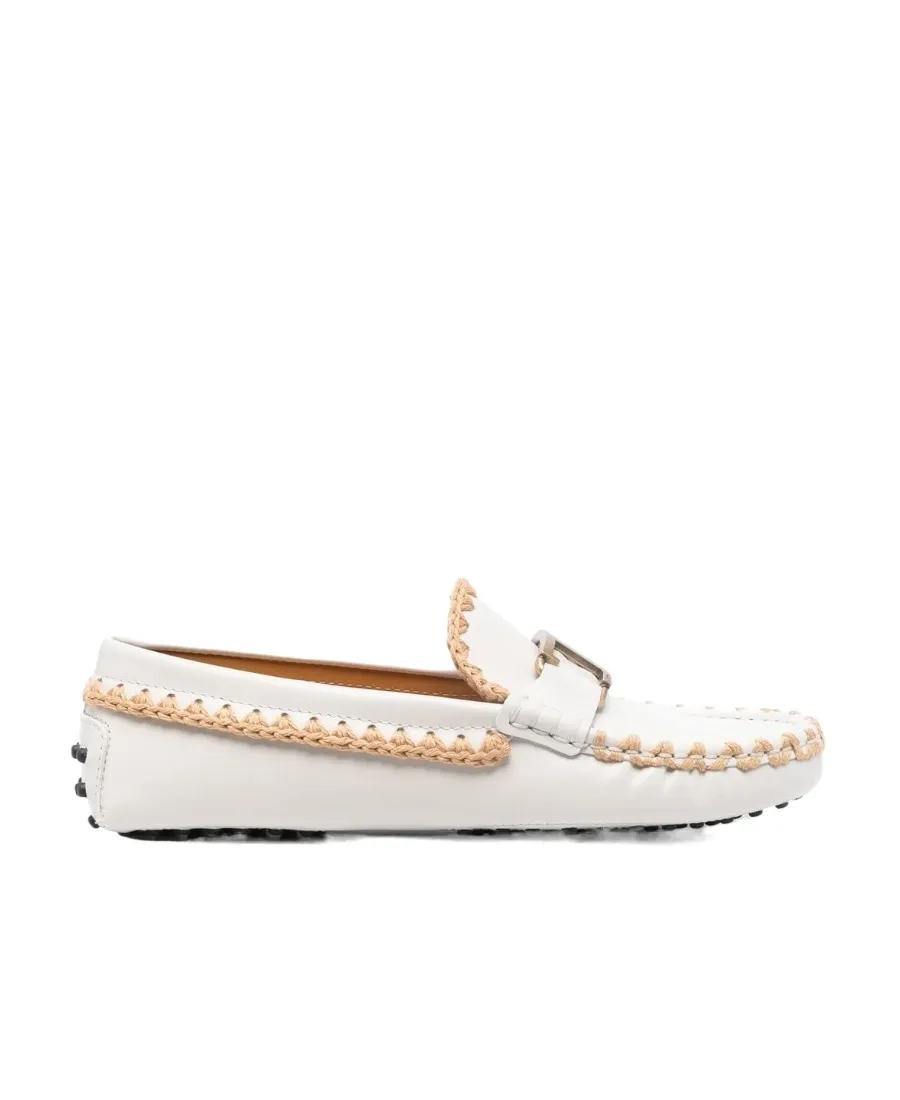 Whipstitch Buckled Loafers