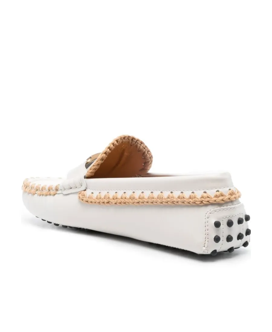 Whipstitch Buckled Loafers