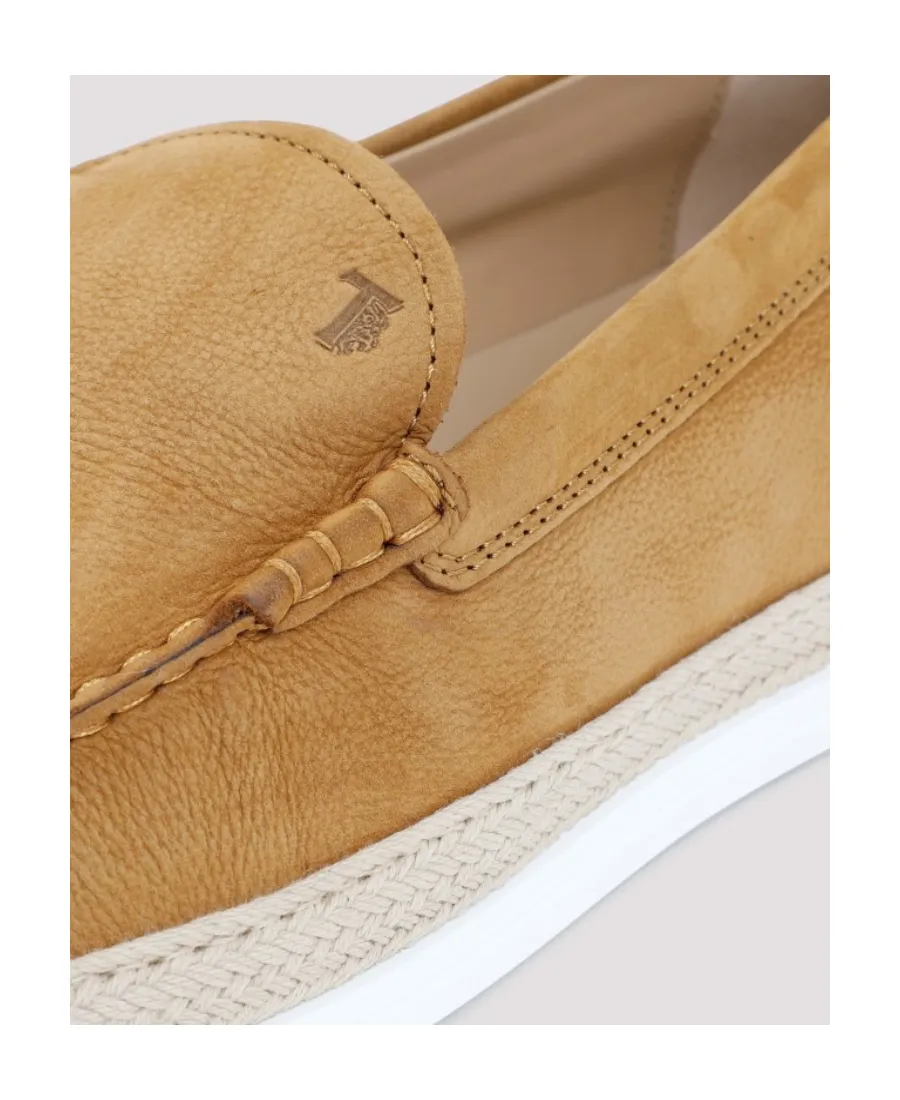 Logo Embossed Slip-On Loafers