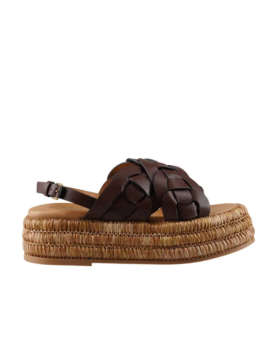 Woven Slingback Sandals