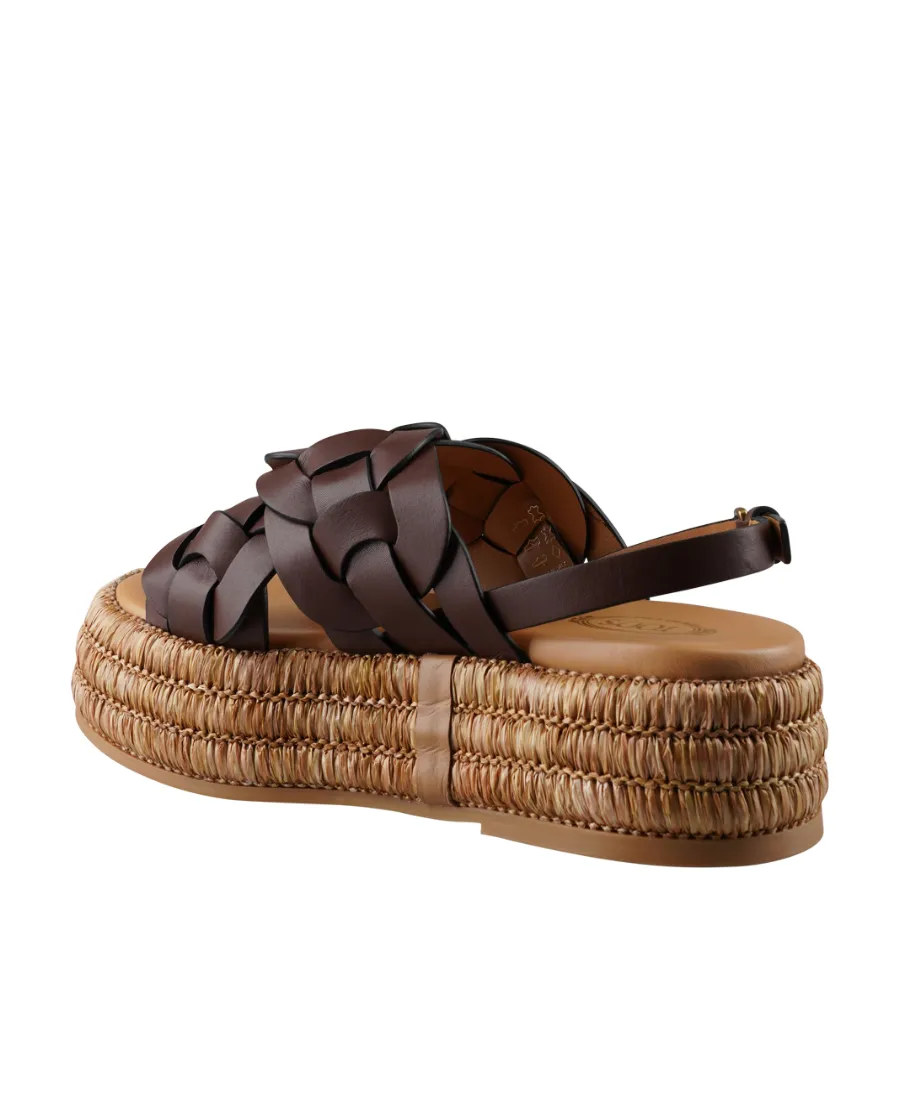 Woven Slingback Sandals