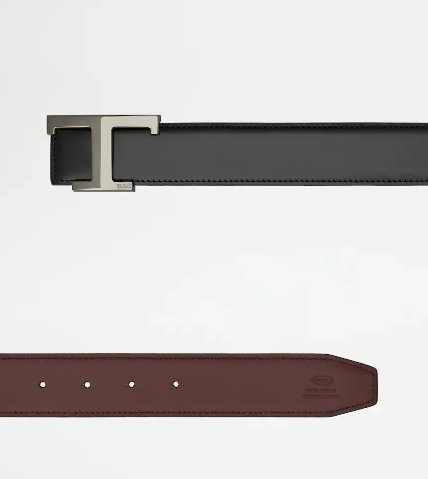 Reversible Logo Plaque Buckle Belt