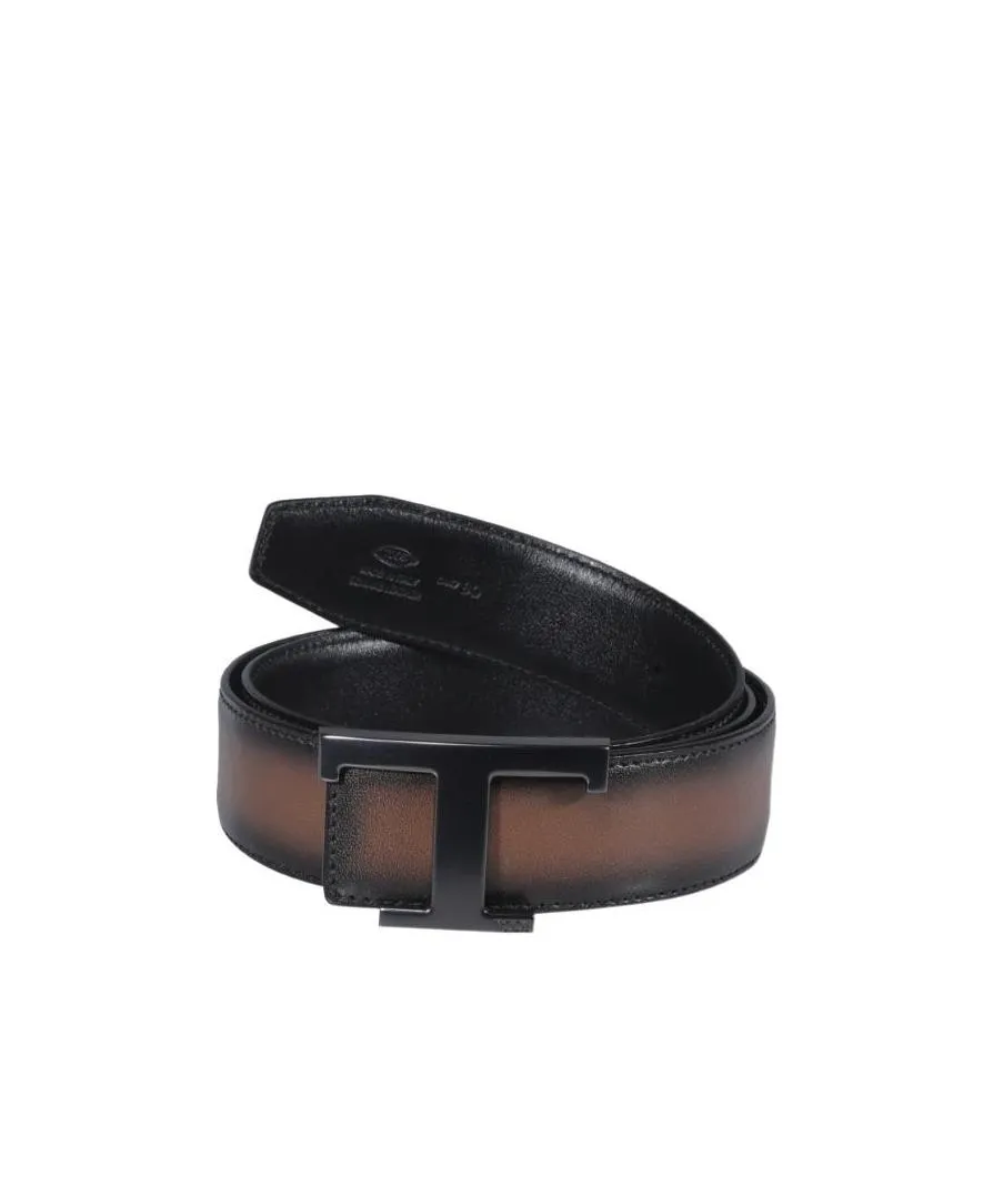 Reversible Logo Plaque Buckle Belt