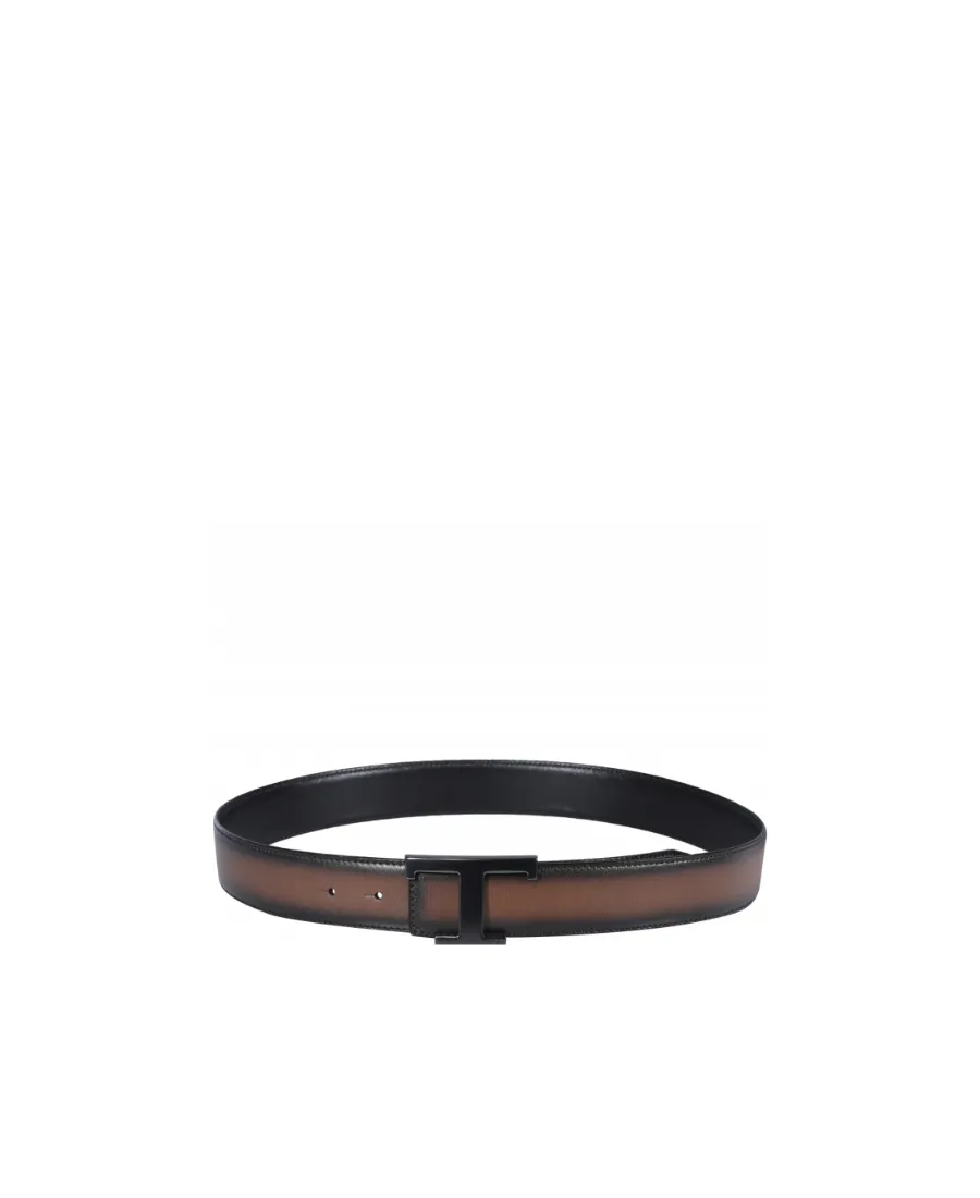 Reversible Logo Plaque Buckle Belt
