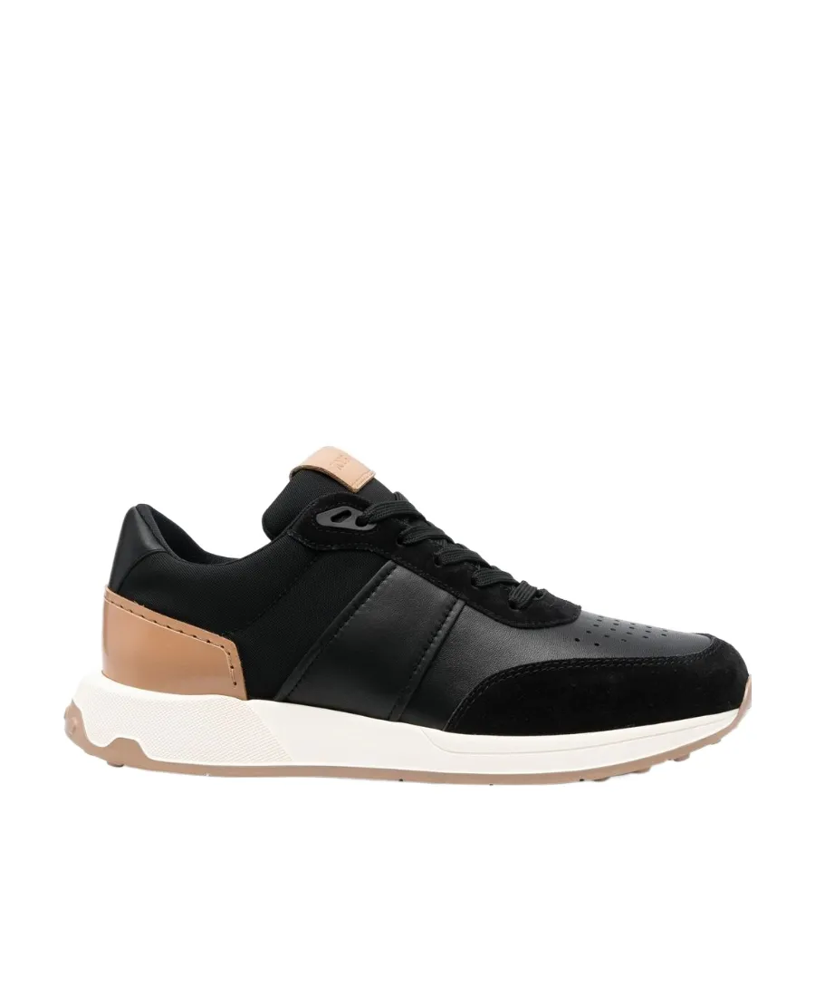 Panelled Lace-Up Sneakers