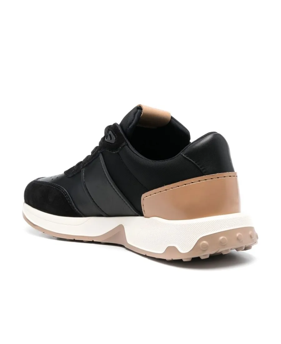 Panelled Lace-Up Sneakers
