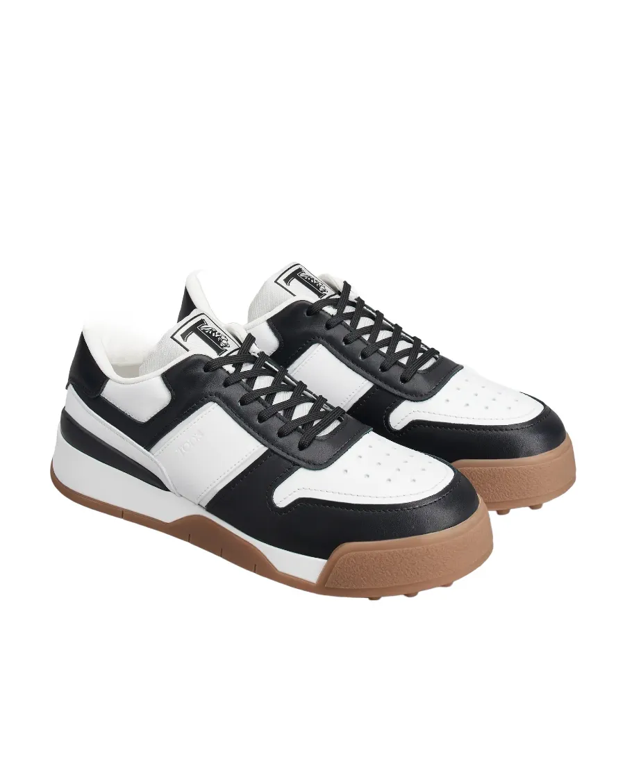 Panelled Lace-Up Sneakers