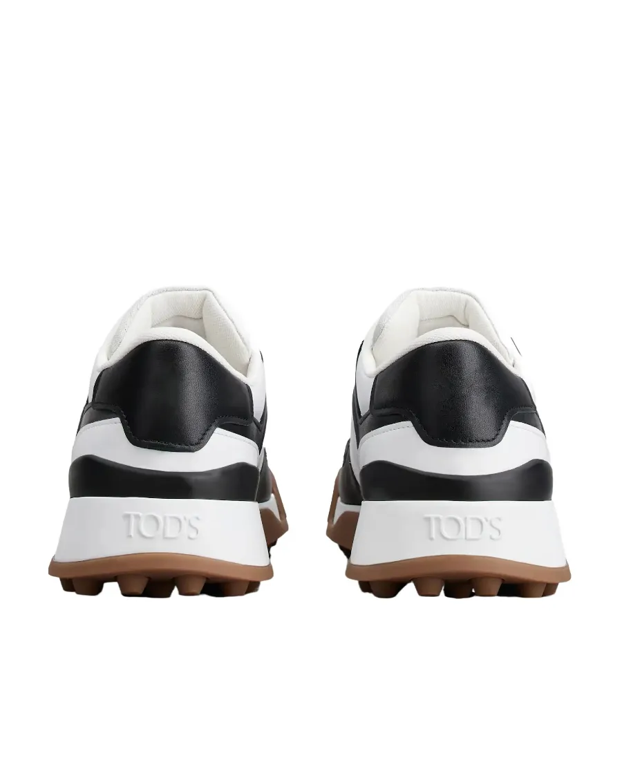 Panelled Lace-Up Sneakers