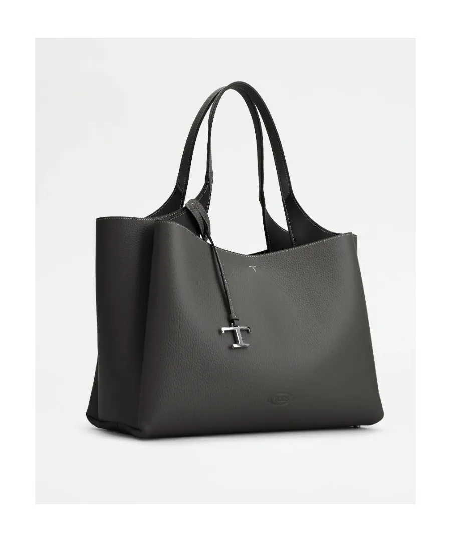 T Timeless Logo Plaque Medium Tote Bag