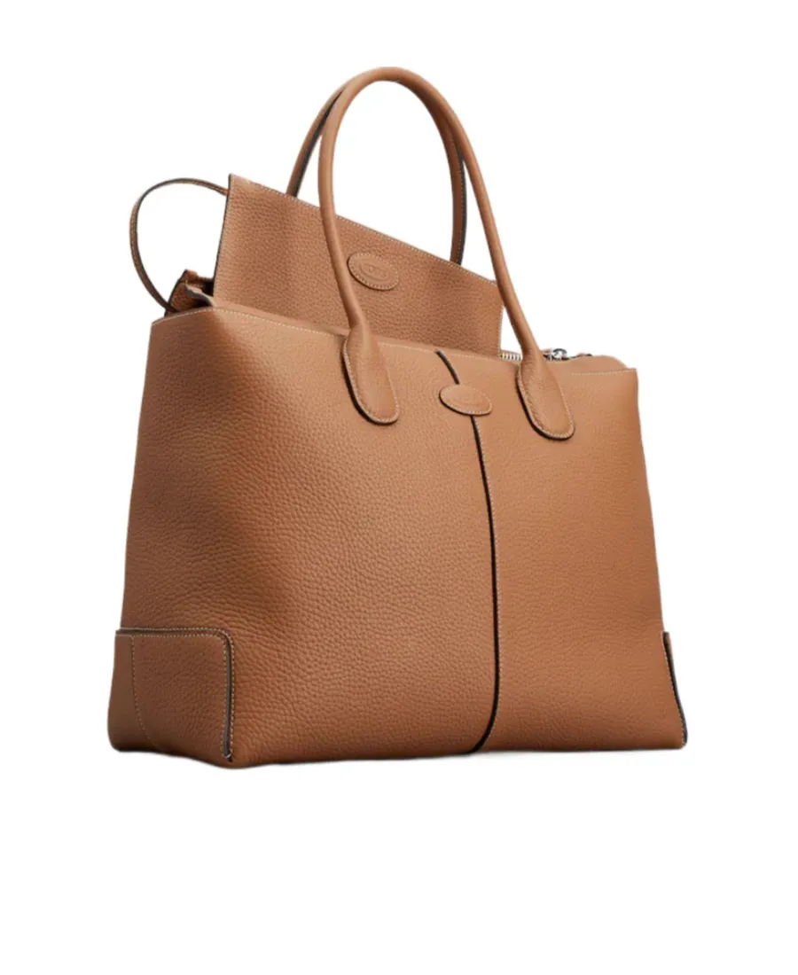 Di Logo Stamp Large Tote Bag