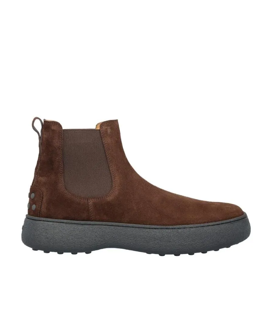 Flatform Round-Toe Ankle Boots