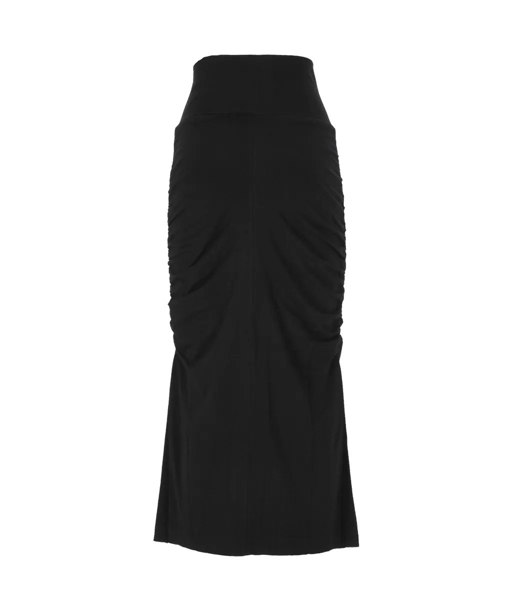 Ruched Midi Skirt