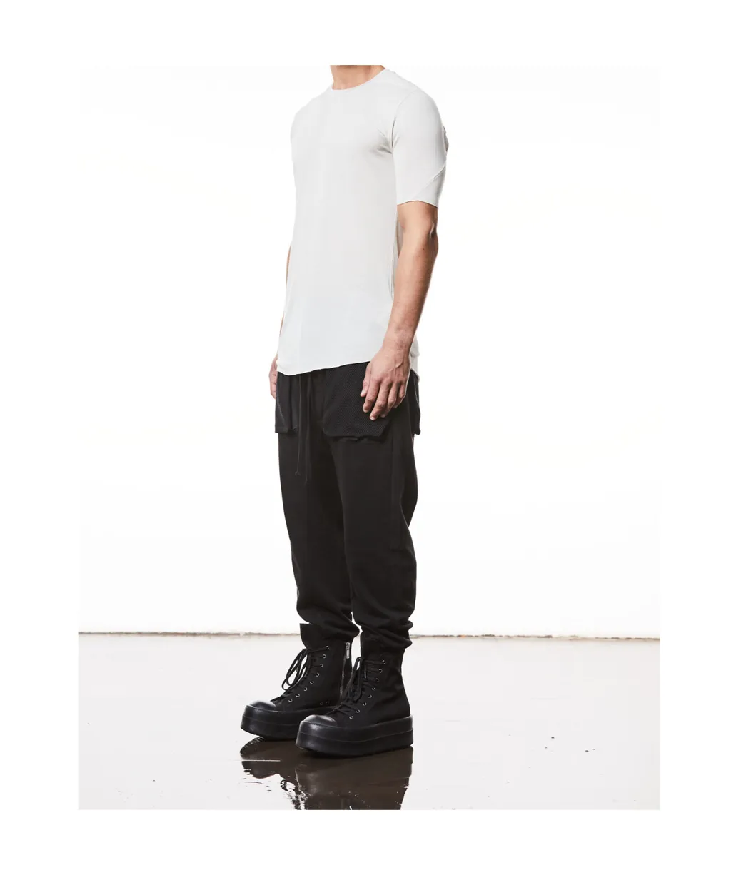 Ribbed Crew Neck T-Shirt