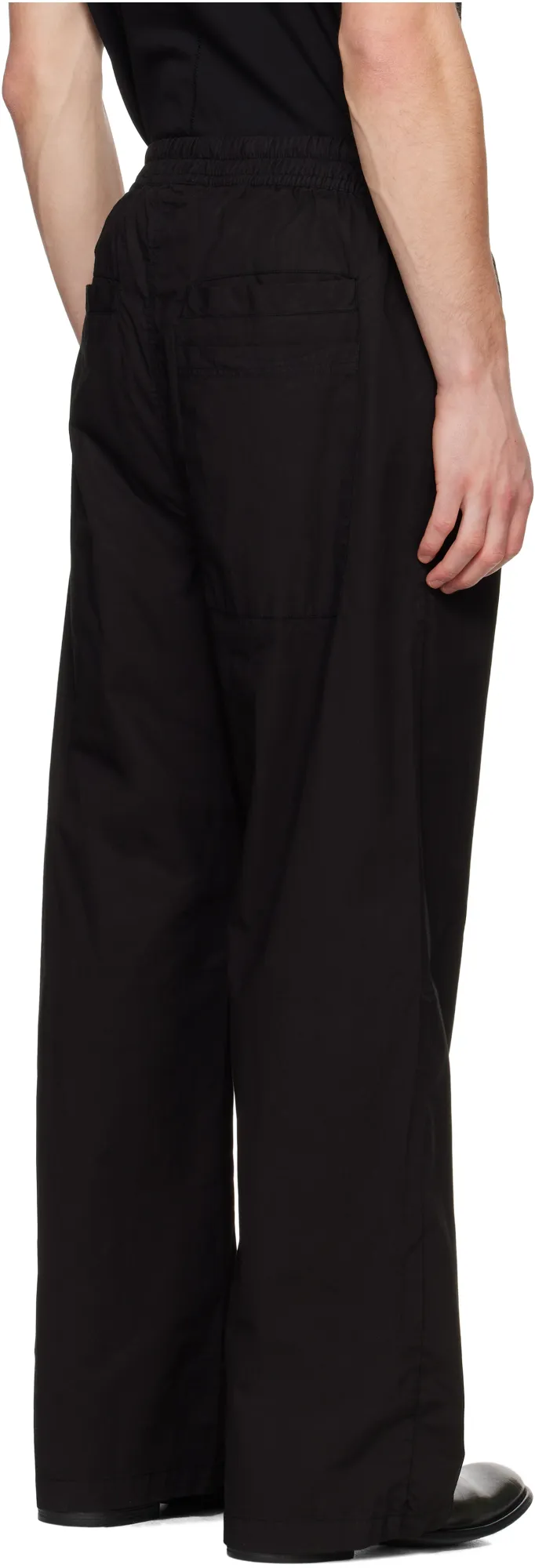 Drawstring-Waistband Wide-Leg Trousers