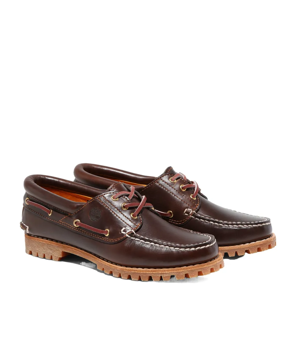 Noreen 3-Eye Lug Handsewn Boat Shoes