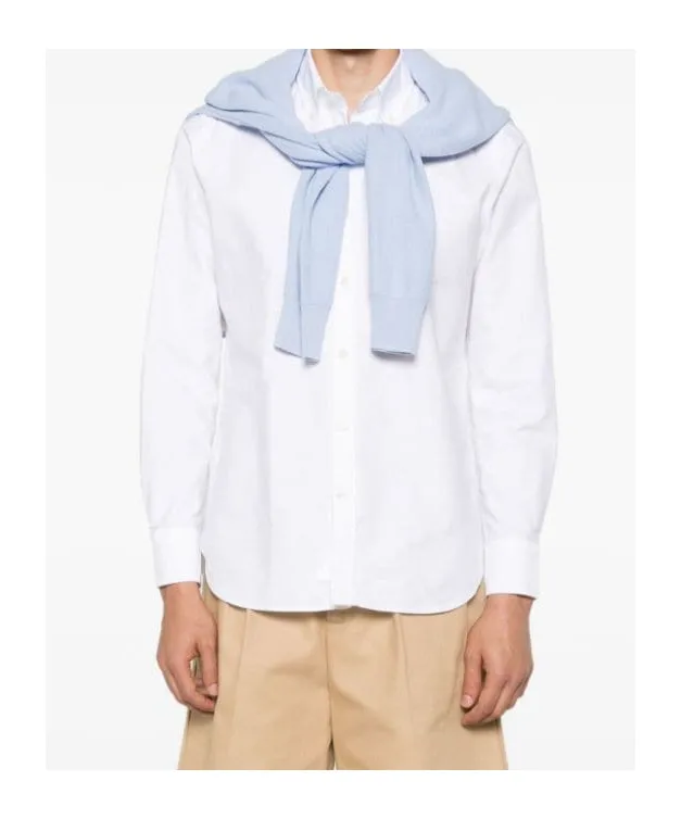 Button-Down Collar Canvas Shirt