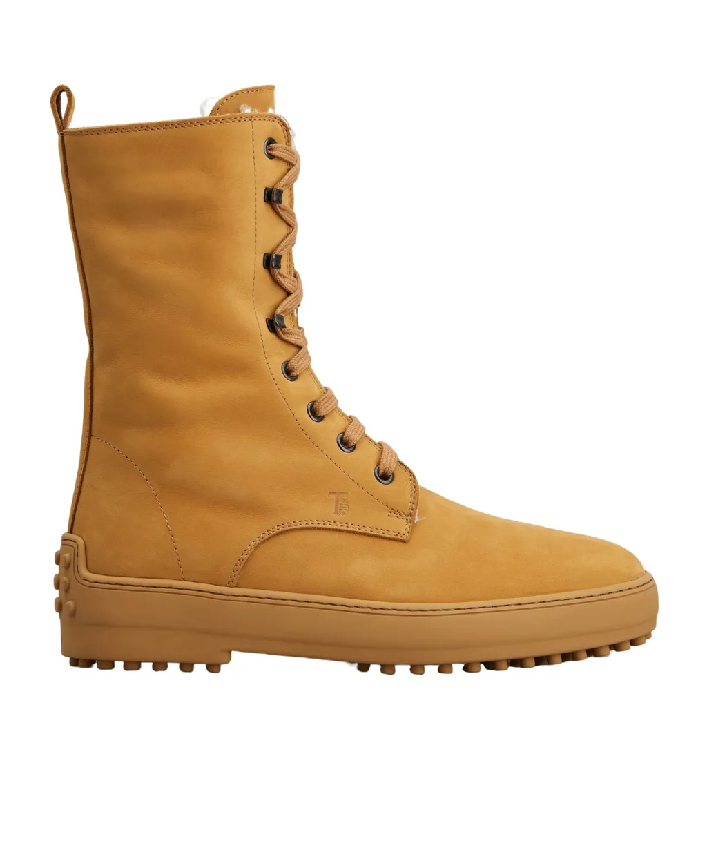 Lace-Up Gommino Boots