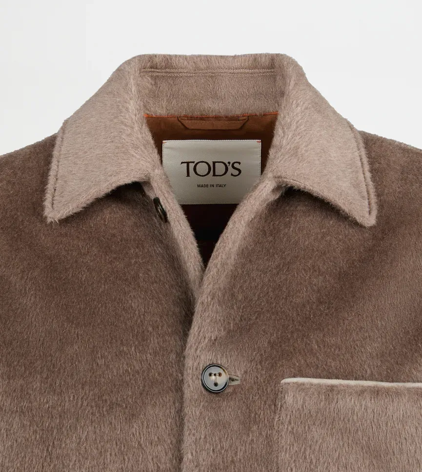 Loose-Fit Wool Shirt Jacket