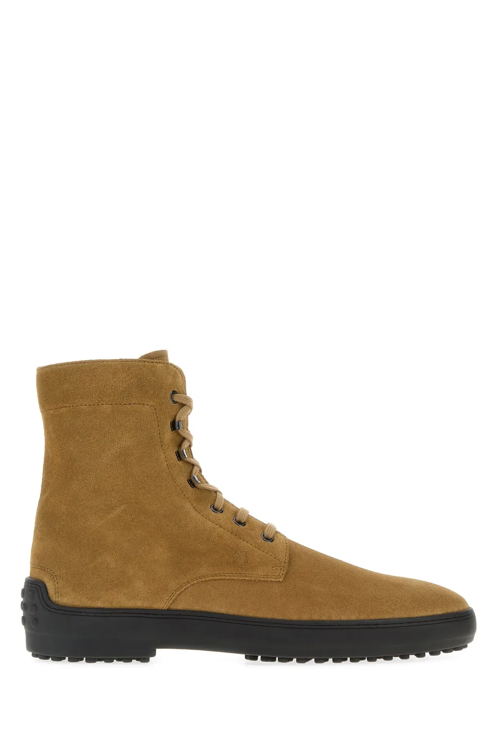 Suede Combat Boots