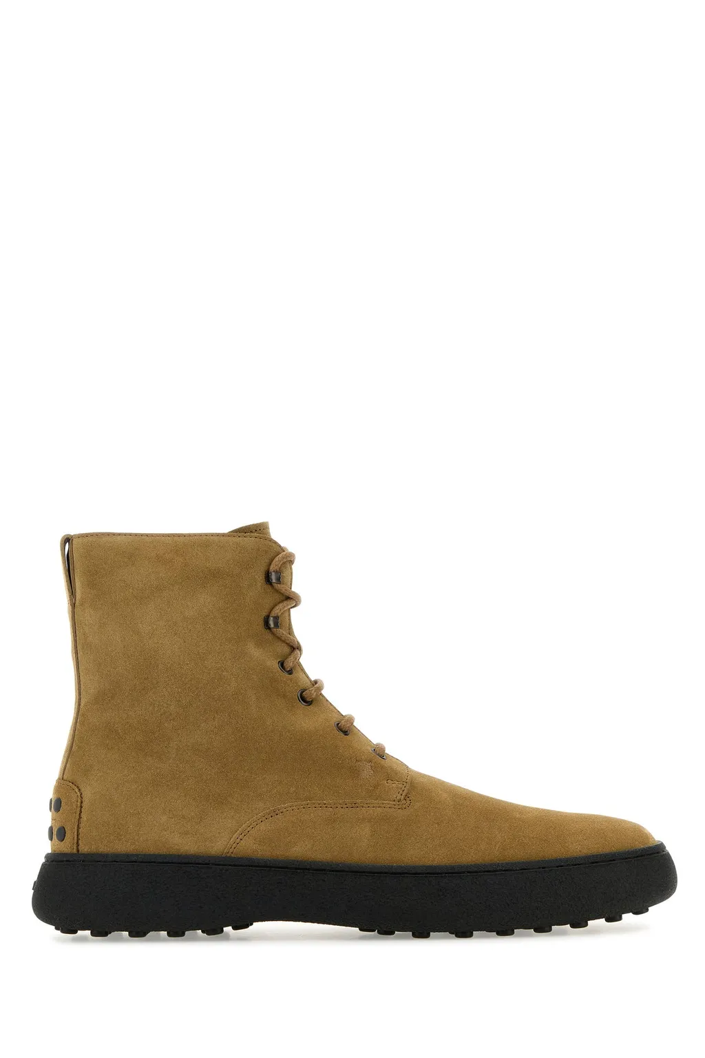 Suede Combat Boots