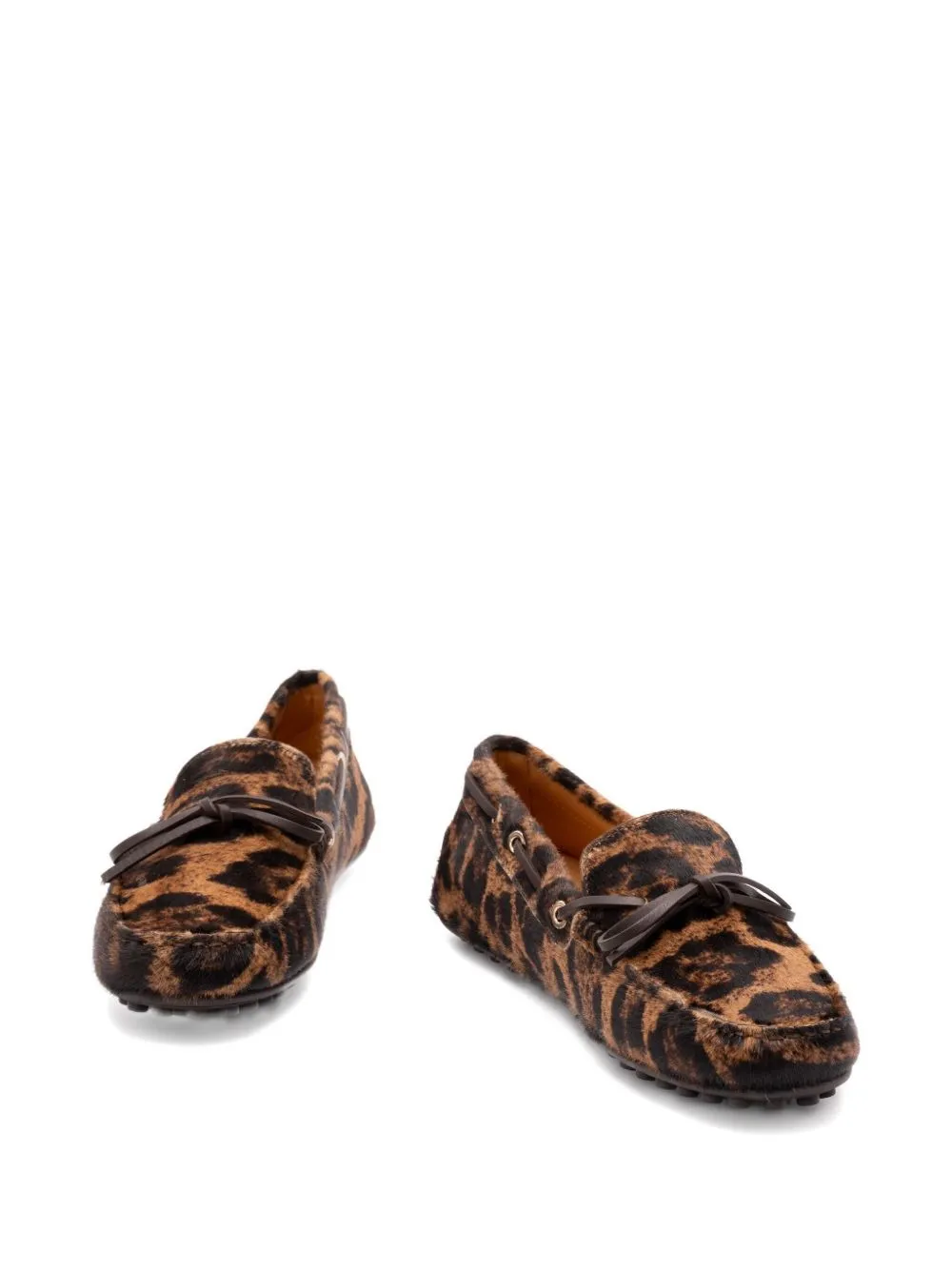 Leopard-Print Loafers