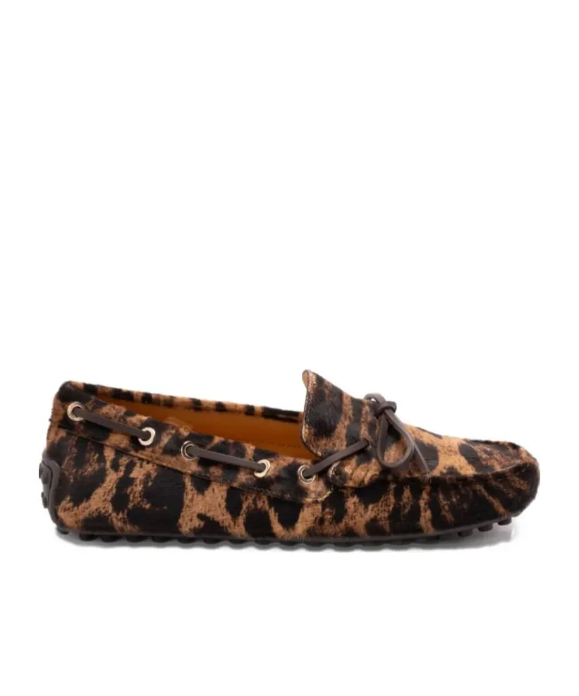 Leopard-Print Loafers