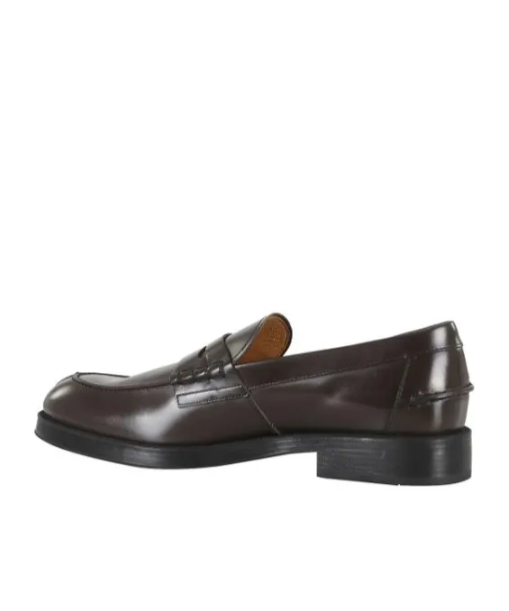 Logo Embossed Slip-On Loafers