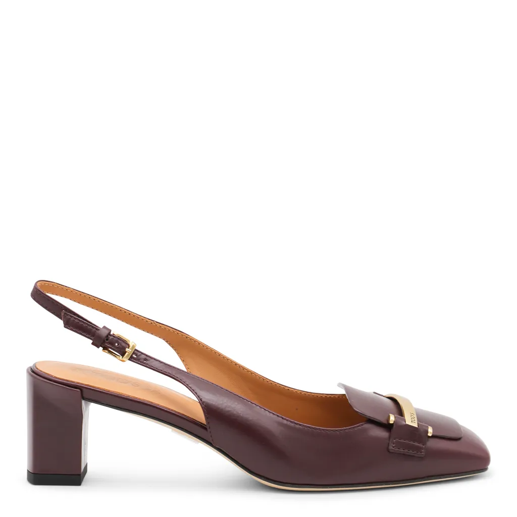 Block Heel Slingback Pumps