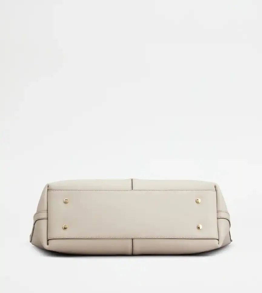 Medium-Small Leather Tote Bag