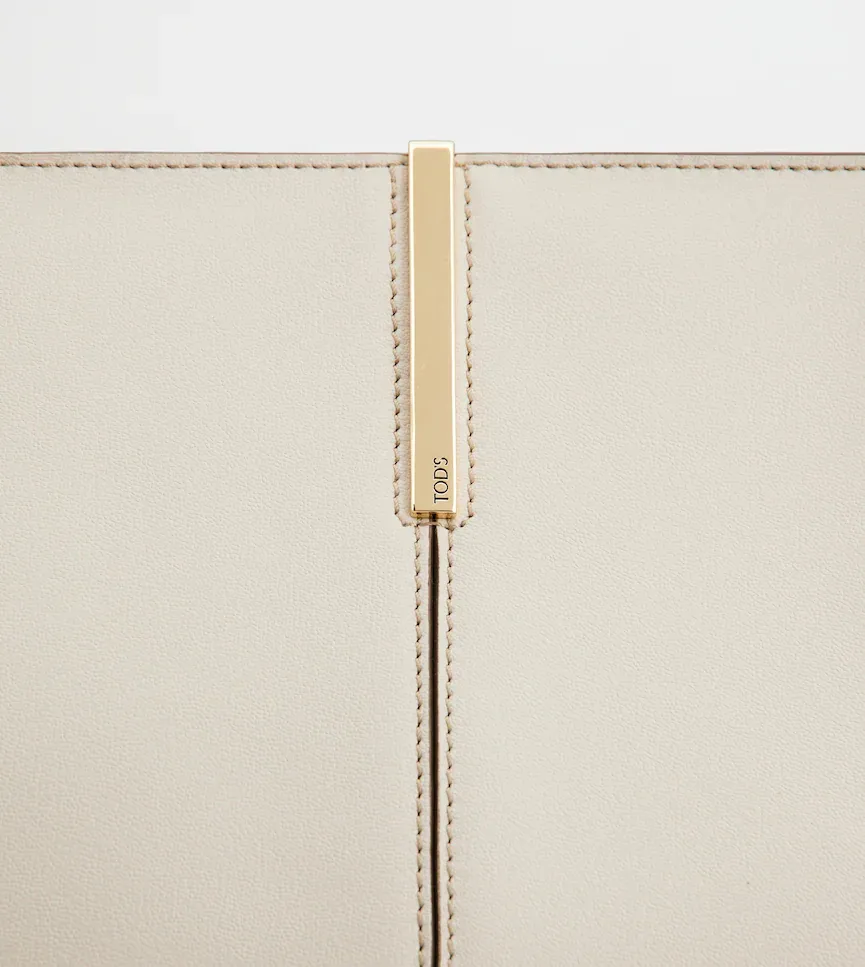 Medium-Small Leather Tote Bag