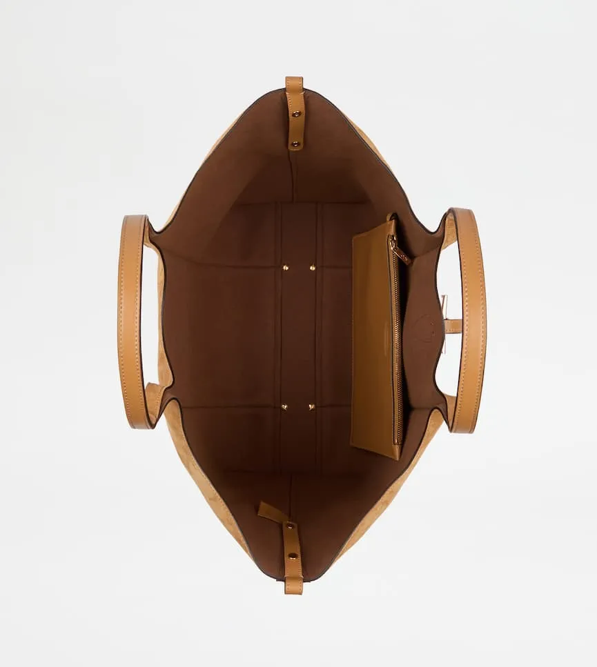 T-Timeless Suede Shoulder Bag