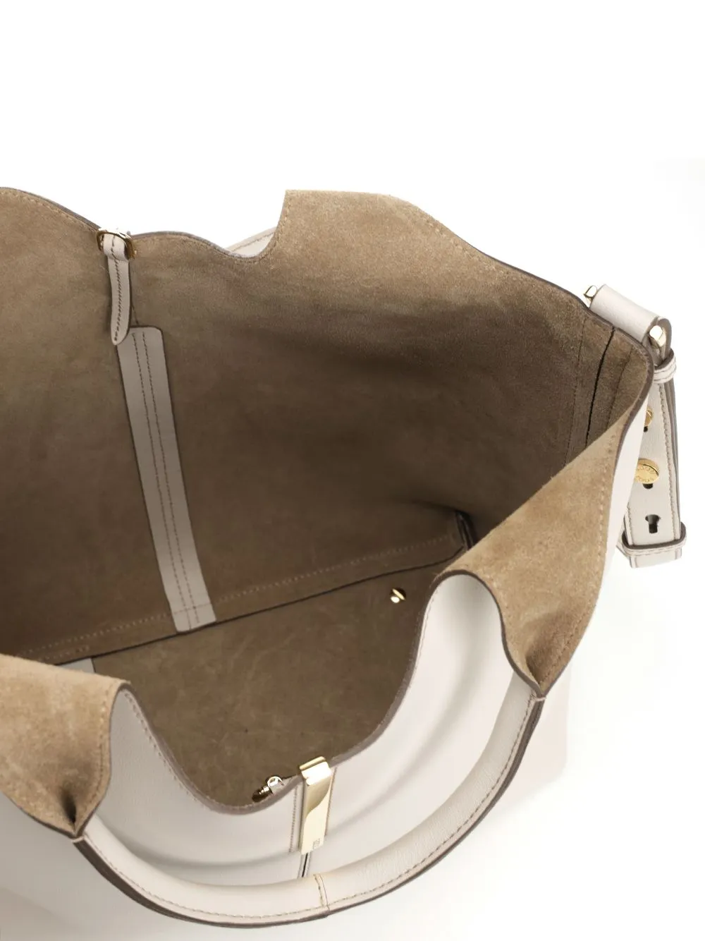 Top-Handle Leather Tote Bag