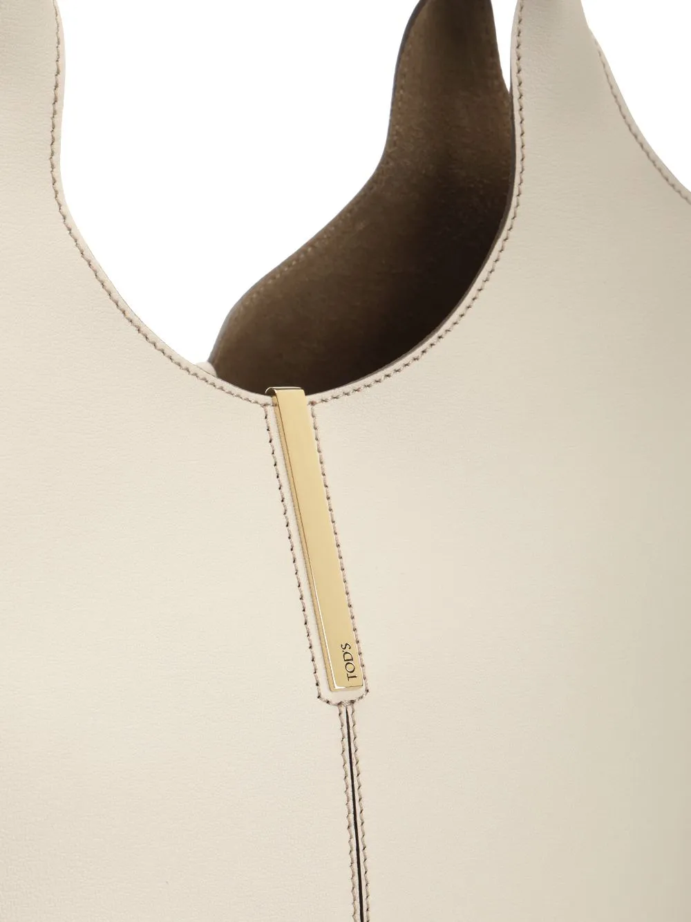 Top-Handle Leather Tote Bag