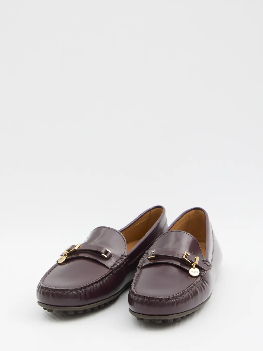 Logo Plaque Buckle Loafers