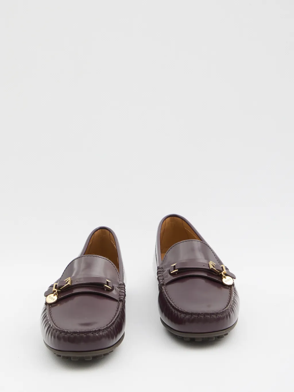 Logo Plaque Buckle Loafers