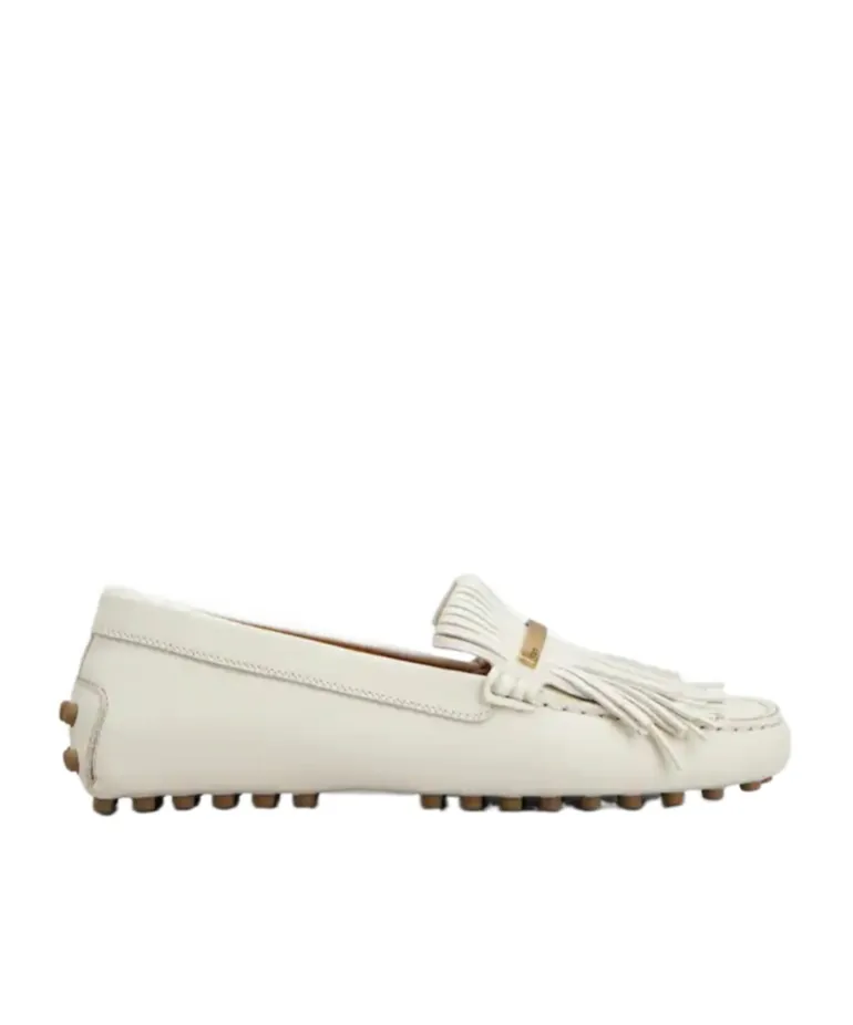 Fringed Leather Loafers