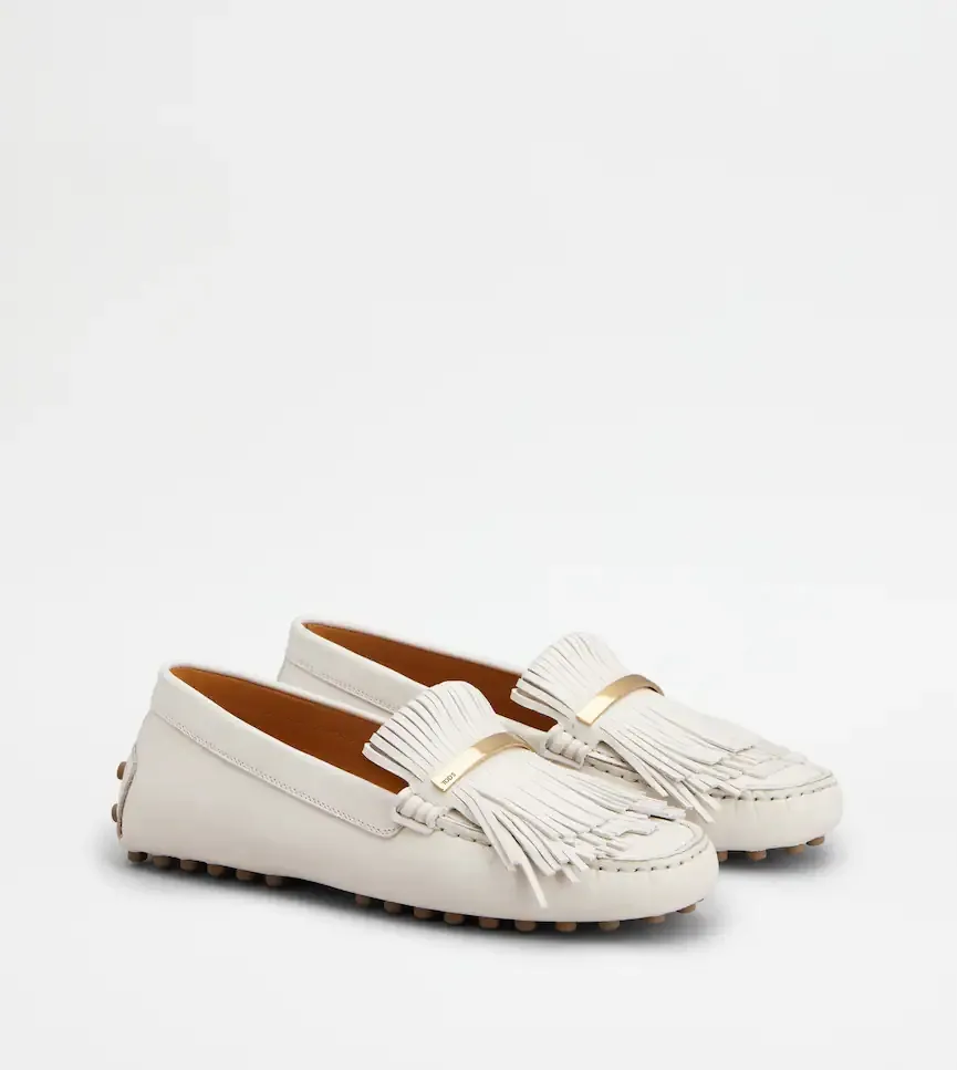 Fringed Leather Loafers