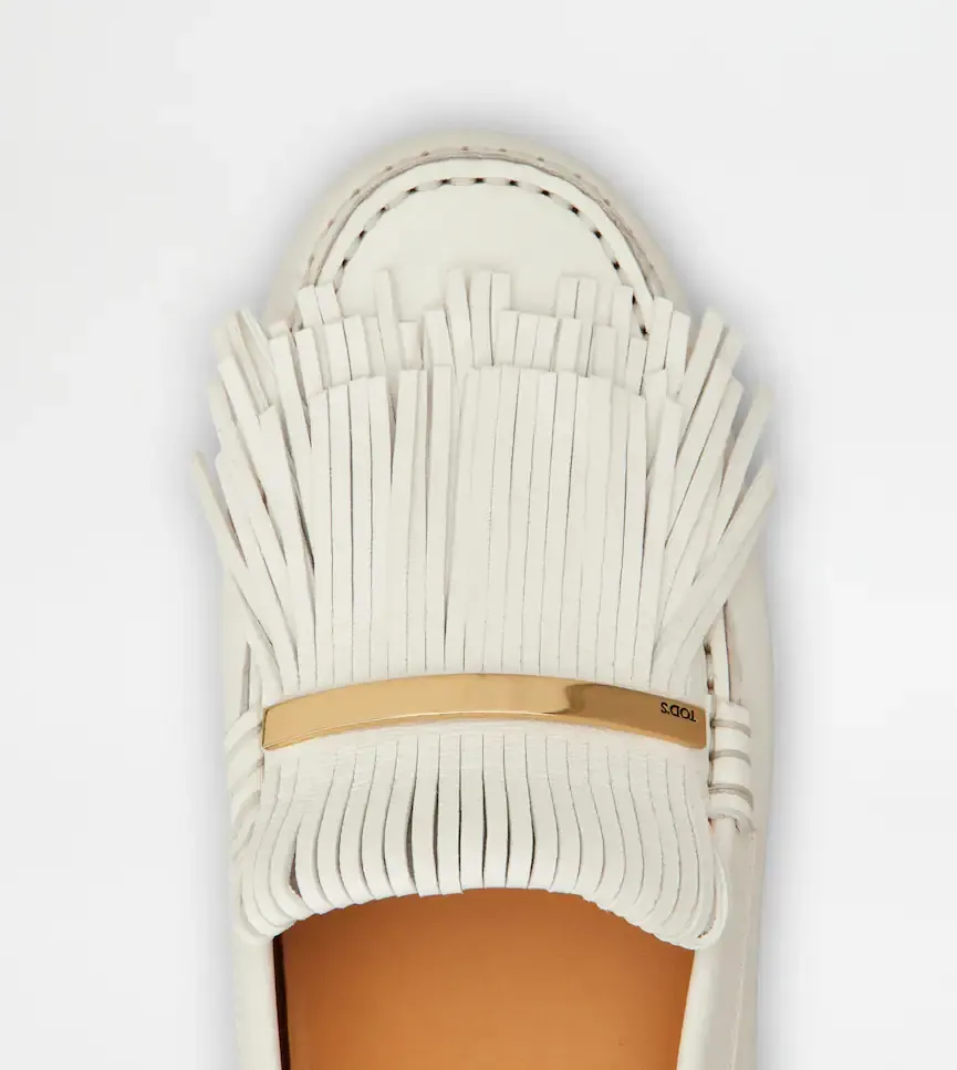 Fringed Leather Loafers