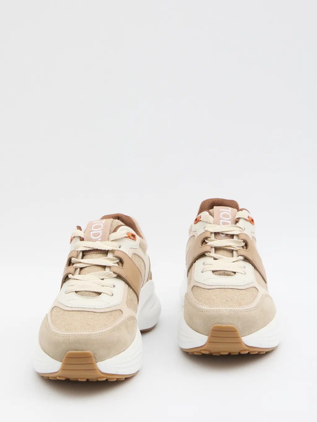 Round-Toe Lace-Up Sneakers