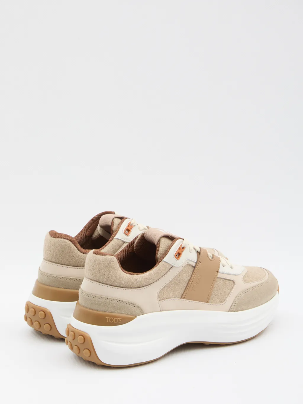 Round-Toe Lace-Up Sneakers