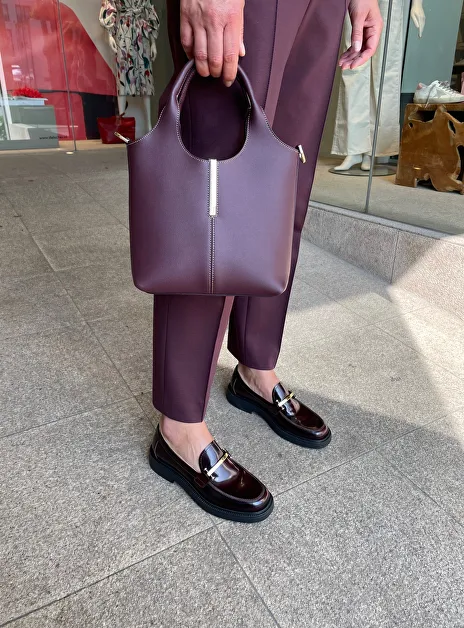 Shopping Leather Tote Bag