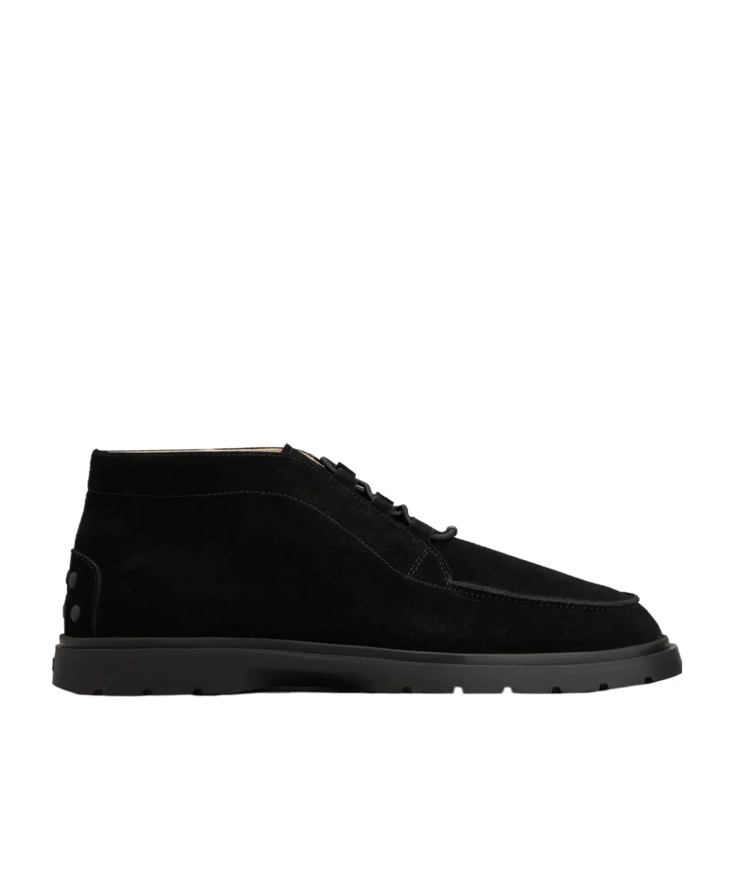 Lace-Up Suede Desert Boots